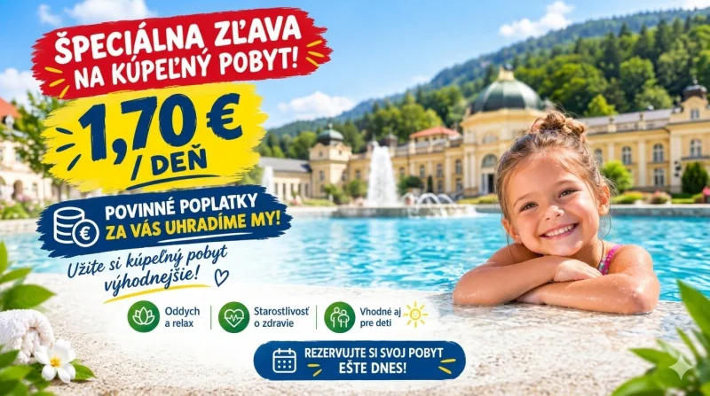 Ušetrite na kúpeľnom pobyte dieťaťa 
